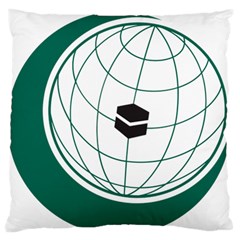 Flag Of The Organization Of Islamic Cooperation Standard Flano Cushion Case (two Sides) by abbeyz71