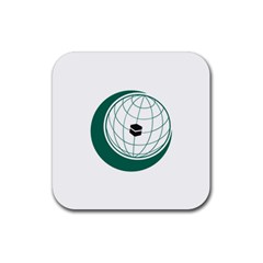 Flag Of The Organization Of Islamic Cooperation Rubber Coaster (square)  by abbeyz71