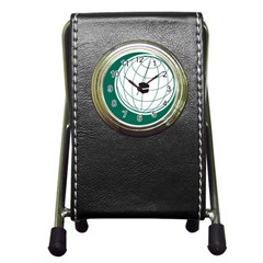 Emblem Of The Organization Of Islamic Cooperation Pen Holder Desk Clock by abbeyz71