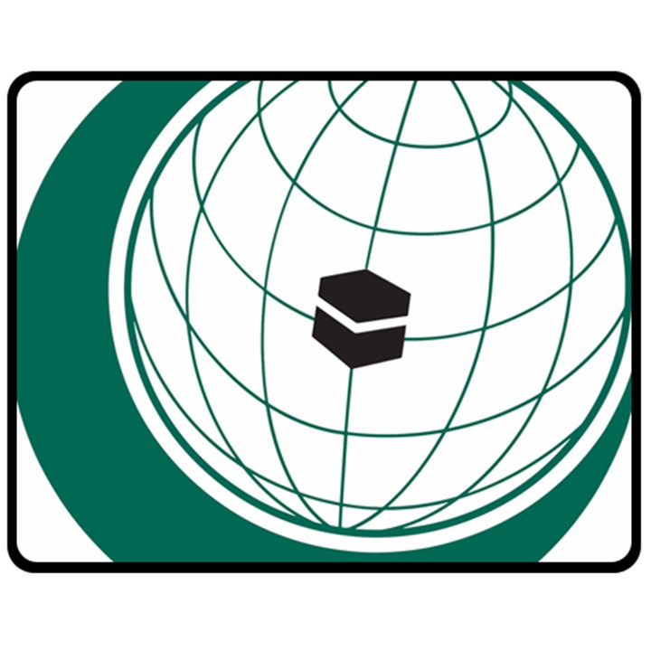 Emblem of the Organization of Islamic Cooperation Fleece Blanket (Medium) 