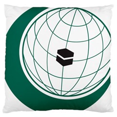 Emblem Of The Organization Of Islamic Cooperation Large Cushion Case (two Sides) by abbeyz71