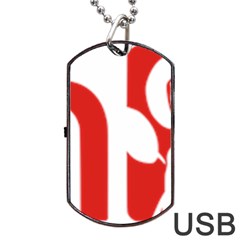 Logo Of Scottish Labour Party Dog Tag Usb Flash (two Sides)