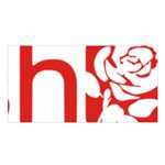 Logo of Scottish Labour Party Satin Shawl Front