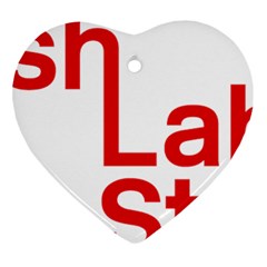 Logo Of Scottish Labour Students Ornament (heart)
