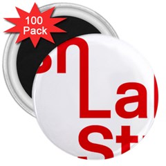 Logo Of Scottish Labour Students 3  Magnets (100 Pack) by abbeyz71