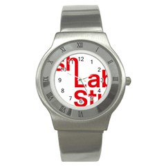 Logo Of Scottish Labour Students Stainless Steel Watch by abbeyz71