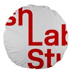 Logo of Scottish Labour Students Large 18  Premium Flano Round Cushions Front