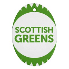 Logo Of Scottish Green Party Ornament (oval) by abbeyz71