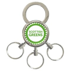 Logo Of Scottish Green Party 3-ring Key Chain by abbeyz71