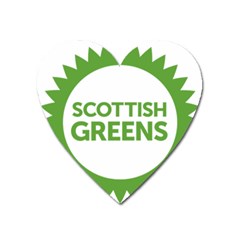 Logo Of Scottish Green Party Heart Magnet by abbeyz71