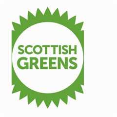 Logo Of Scottish Green Party Large Garden Flag (two Sides) by abbeyz71