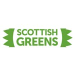 Logo of Scottish Green Party Satin Scarf (Oblong) Front