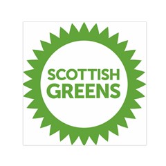 Logo Of Scottish Green Party Small Satin Scarf (square) by abbeyz71