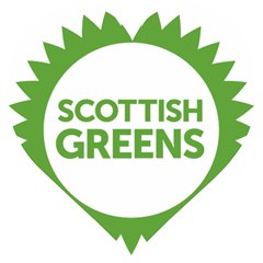 Logo Of Scottish Green Party Wooden Puzzle Heart by abbeyz71