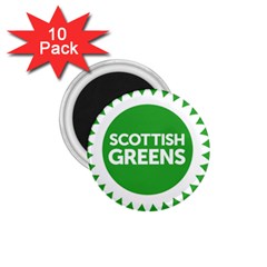 Flag Of Scottish Green Party 1 75  Magnets (10 Pack)  by abbeyz71