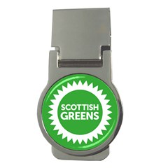 Flag Of Scottish Green Party Money Clips (round)  by abbeyz71