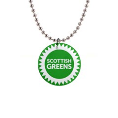 Flag Of Scottish Green Party 1  Button Necklace by abbeyz71