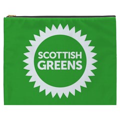 Flag Of Scottish Green Party Cosmetic Bag (xxxl) by abbeyz71