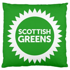 Flag Of Scottish Green Party Standard Flano Cushion Case (one Side) by abbeyz71