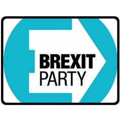 Logo Of Brexit Party Fleece Blanket (large)  by abbeyz71