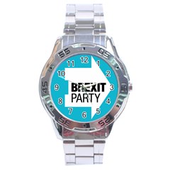 Logo Of Brexit Party Stainless Steel Analogue Watch by abbeyz71