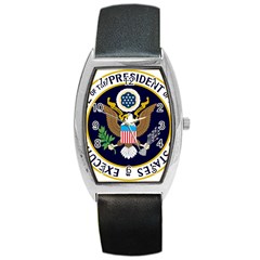Seal Of The Executive Office Of The President Of The United States Barrel Style Metal Watch by abbeyz71