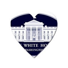 Logo Of The White House  Heart Magnet by abbeyz71