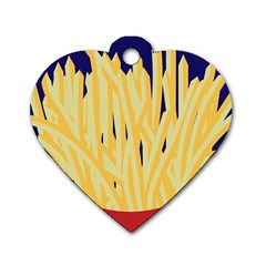 French Fries Potato Snacks Food Dog Tag Heart (two Sides)