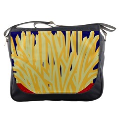 French Fries Potato Snacks Food Messenger Bag by Simbadda