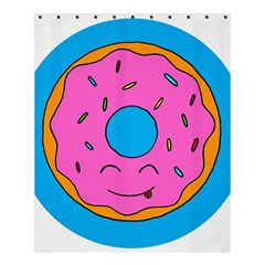 Donut Doughnut Dessert Clip Art Shower Curtain 60  X 72  (medium)  by Simbadda