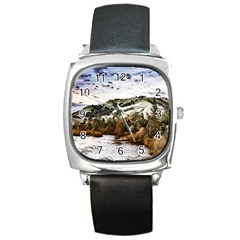 River Hills Evening California Square Metal Watch by Simbadda