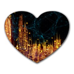 Architecture Buildings City Heart Mousepads by Simbadda