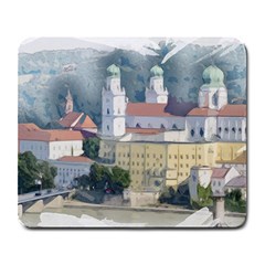 Architecture Old Sky Travel Large Mousepads by Simbadda