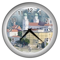 Architecture Old Sky Travel Wall Clock (silver)