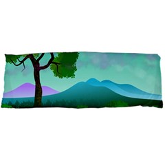 Landscape Illustration Nature Tree Body Pillow Case Dakimakura (two Sides) by Simbadda