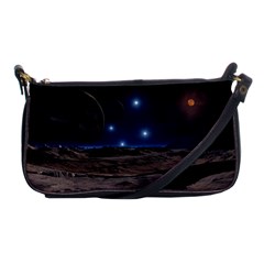 Lunar Landscape Star Brown Dwarf Shoulder Clutch Bag by Simbadda