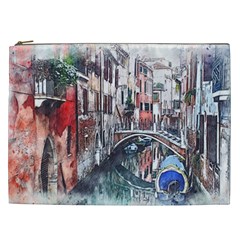 Venice Water Laguna Italy Cosmetic Bag (xxl) by Simbadda