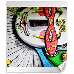 Clown Murals Figure Wall Human Canvas 20  X 24  by Simbadda