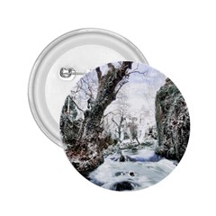 Tree Waterfall Landscape Nature 2 25  Buttons by Simbadda