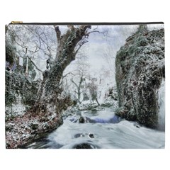 Tree Waterfall Landscape Nature Cosmetic Bag (xxxl) by Simbadda