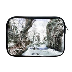 Tree Waterfall Landscape Nature Apple Macbook Pro 17  Zipper Case by Simbadda