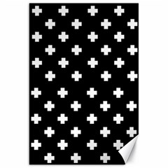 Swiss Cross Pattern Canvas 20  X 30  by Valentinaart