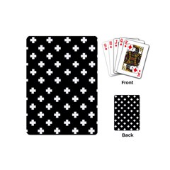 Swiss Cross Pattern Playing Cards Single Design (mini) by Valentinaart