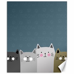 Cute Cats Canvas 8  X 10  by Valentinaart