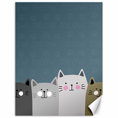 Cute Cats Canvas 18  X 24  by Valentinaart