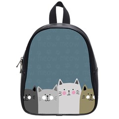 Cute Cats School Bag (small) by Valentinaart