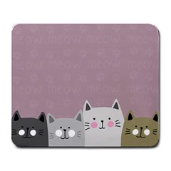 Cute Cats Large Mousepads by Valentinaart