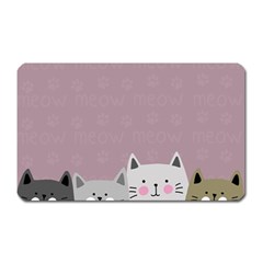 Cute Cats Magnet (rectangular) by Valentinaart