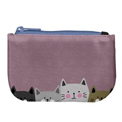 Cute Cats Large Coin Purse by Valentinaart