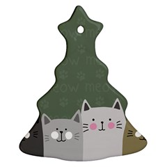 Cute Cats Ornament (christmas Tree)  by Valentinaart
